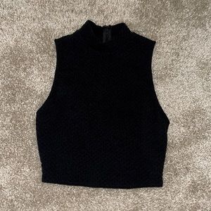 Mock neck crop top